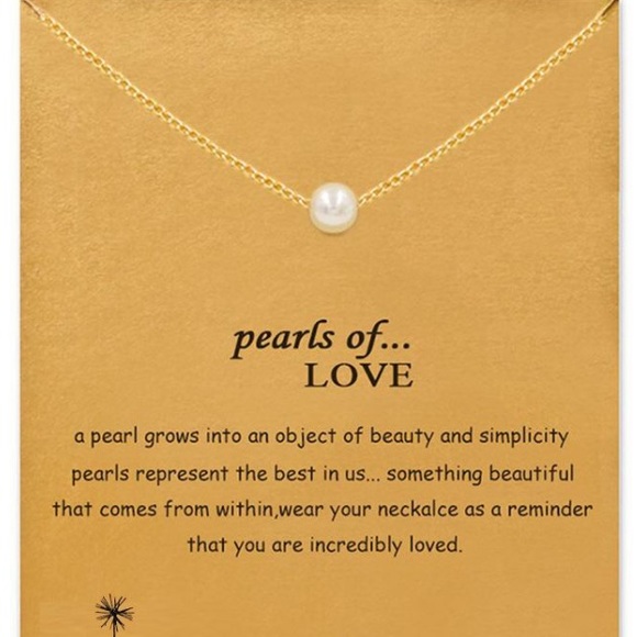 Dogeared pearl dainty necklace - Picture 2 of 6